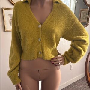 Cozy Mustard Yellow Cardigan